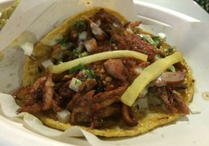pork taco, los tacos no.1, chelsea market, best tacos nyc
