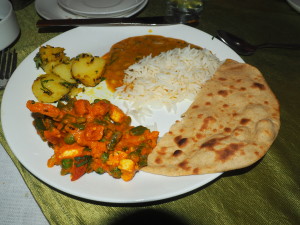 Vegetarian plate India