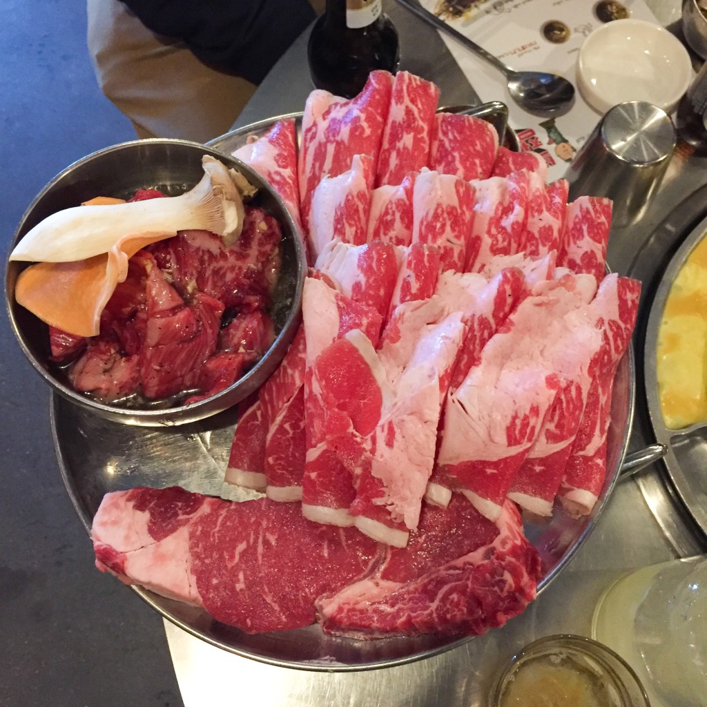 Beef Combo, Hang Ko Dong Baekjong, Best Korean BBQ NYC, Koreatown